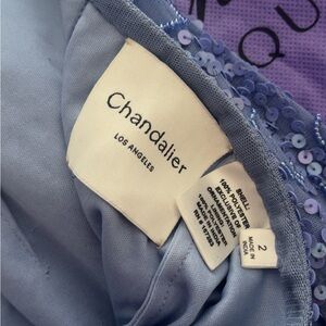 Chandalier Lavender Sequin Prom Dress